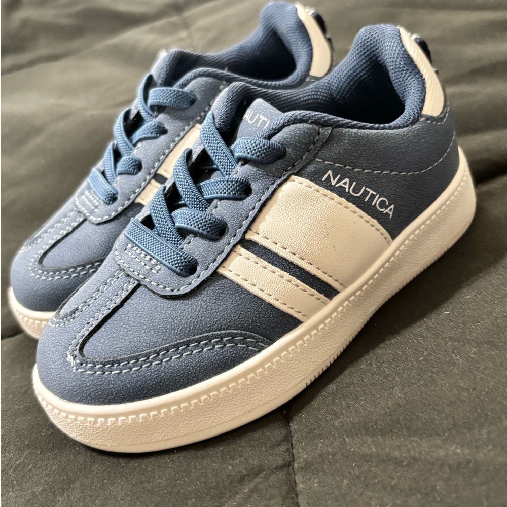 Nautica Kids Blue and White Sneakers